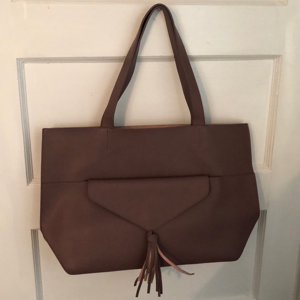 Pink tote w/ detachable wallet